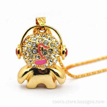 Jewelry Multifunction USB Pen Drives, Customized Design, Provides OEM Service, Logo Printing